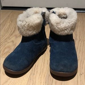 UGG Kids Jorie II Toddler Girl Blue Boots Size 8.5